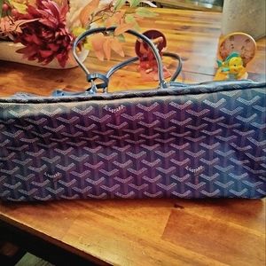 Goyard Tote Bag Blue